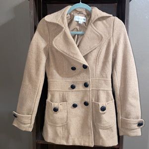 F21-Light brown pea coat